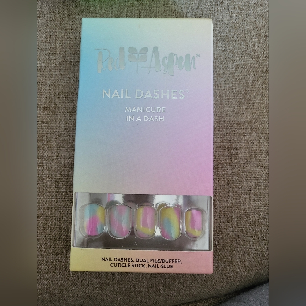 RED ASPEN NAILS...tie dye time